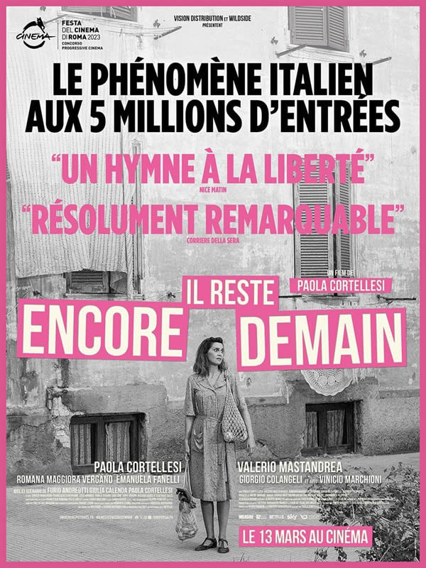 affiche IL RESTE ENCORE DEMAIN Paola Cortellesi