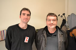 Mickaël Poiroux, Attac49 et Hugues Vaulerin, maire de Saint-Jean-de-la-CroixDR