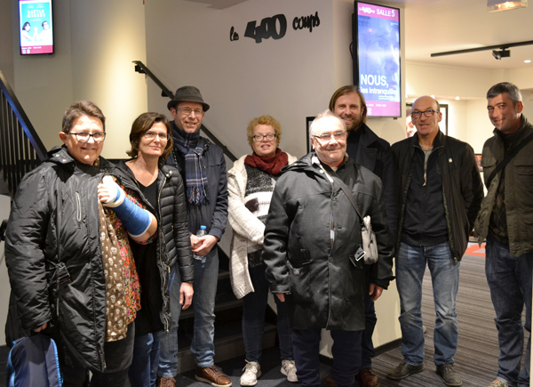 Nicolas Contant, réalisateur et les membres du groupe cinéma du Centre ArtaudDR