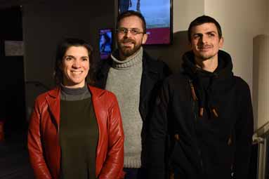 Camille Rousseau, responsable culturelle pour Angers Nantes Opéra, Simon Astié, réalisateur, plasticien et Andréas Lemaire, libraire à Myriagone.Cinéma.DR