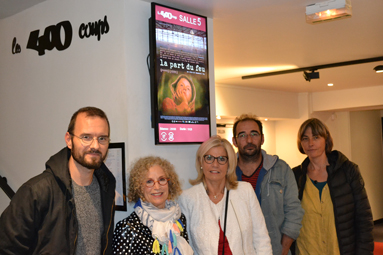 Emmanuel Roy, réalisateur, Héléna Collet, association des amiantés d'Anjou, Franck Trillot, comédien et Catherine Barat, Hygiéniste industrielle.DR