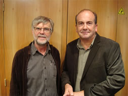 Rémy Thierry, président de la CASI 49 et Olivier Hauville, de l'association EchoppeDR