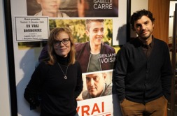 Isabelle Carr&eacute;, com&eacute;dienne et Benjamin Parent, r&eacute;alisateur.