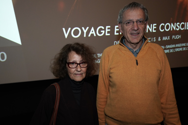 Solange Russo, membre de l'Odre de L'Inter-être et Thierry Maillet, président de l'Association Sangha Angevine les Trois Rivières.DR